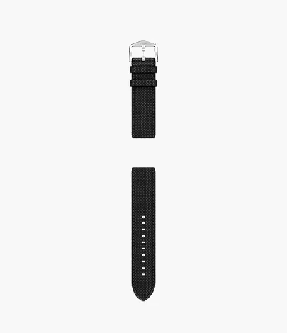 22mm Black Nylon Watch Strap